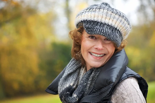 Middle Aged Smiling Woman — Stock Photo, Image