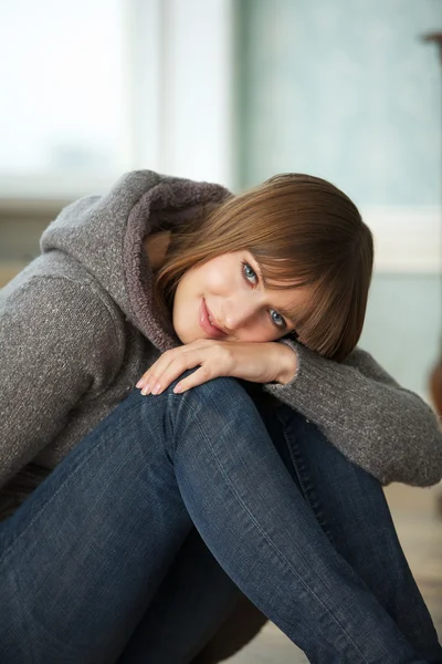 Nahaufnahme Porträt einer Frau — Stockfoto