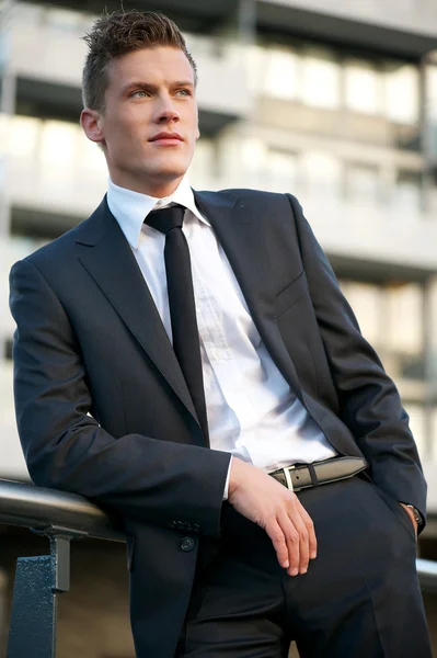 Businessman Outside the Office — Stock Photo, Image