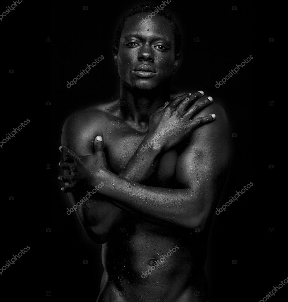 African American Fashion Model Undressed —