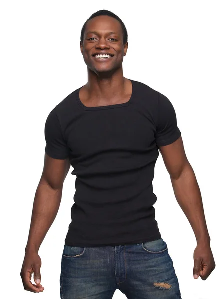 행복 한 흑인 남자 — 스톡 사진