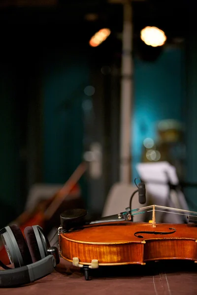 ヴァイオリン音楽スタジオ — ストック写真