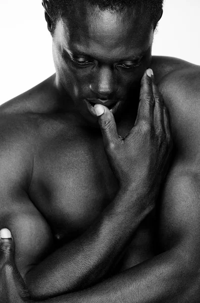 Atletik Afro-Amerikan erkek — Stok fotoğraf