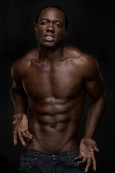 Sexy afrikanisch amerikanisch mann — Stockfoto