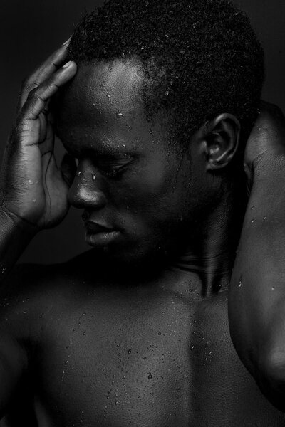 Portrait of a sensual African American Man