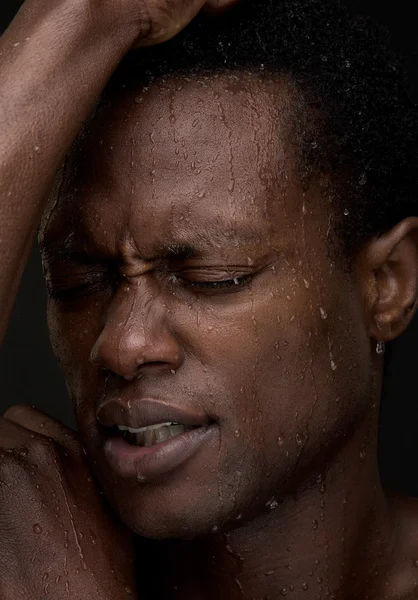 Water Dripping on Face — Stock Photo, Image