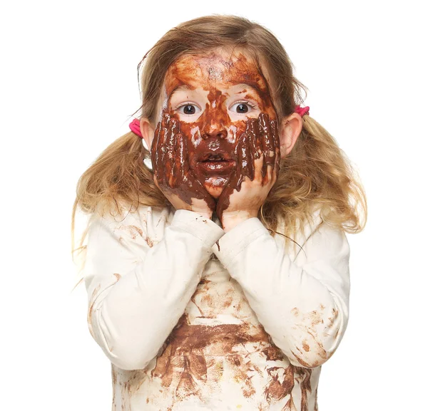 Coberto de chocolate — Fotografia de Stock