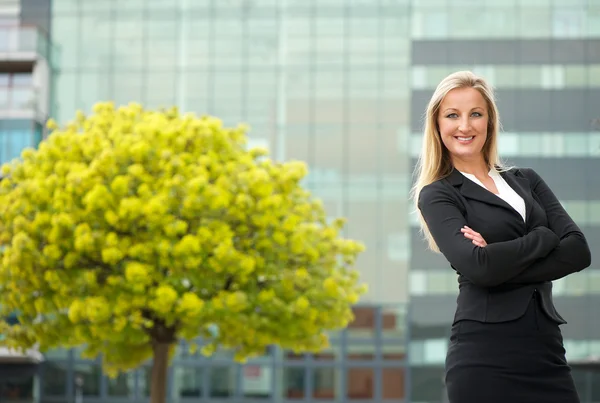 Happy business woman — Stock Photo, Image