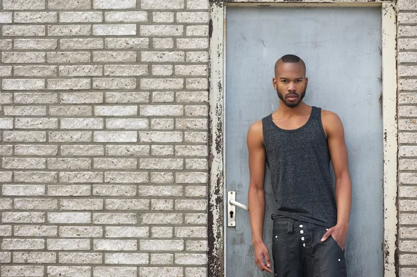 Portrait of an attractive male fashion model — Stock Photo, Image