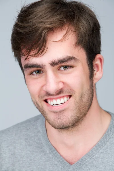Close up portrait of a happy young man — Stock Photo, Image