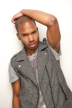 moda model beyaz arka planı poz