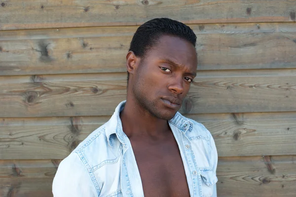 Portrait of a handsome young black man — Stock Photo, Image