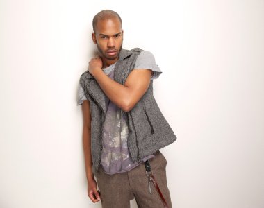 çekici bir Afrikalı-Amerikalı adam