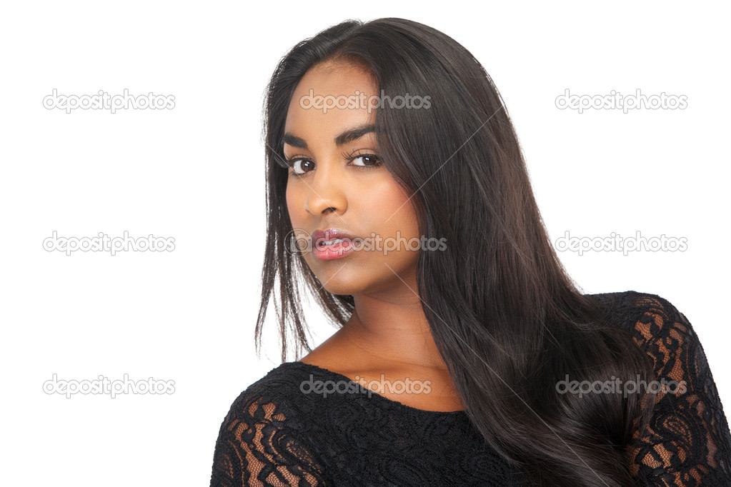 Portrait of an attractive young woman looking at camera