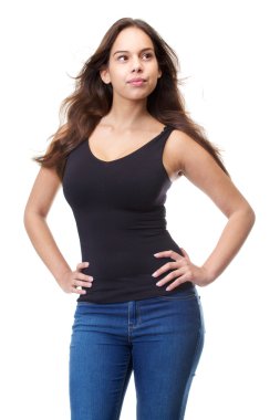 iyimser genç kadın