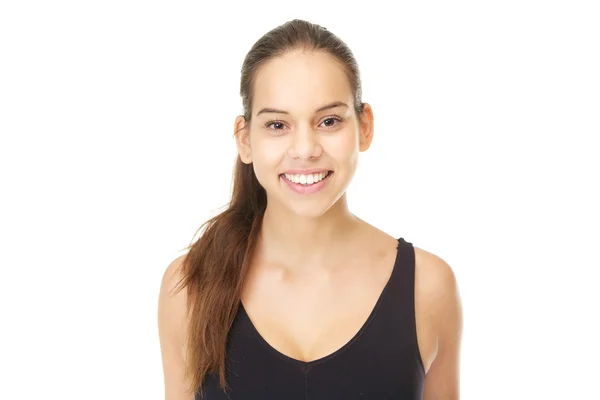 Retrato de una joven feliz sonriendo —  Fotos de Stock