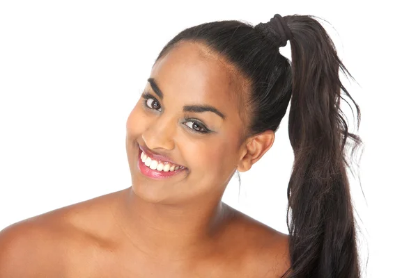 Portrait of a happy smiling young woman — Stock Photo, Image