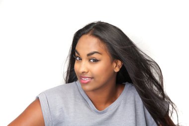 Portrait of a cute young black female