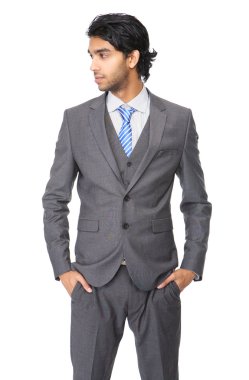 Akıllı bir iş adamı portresi kapatmak