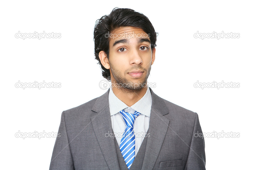 Close up portrait of a young business man