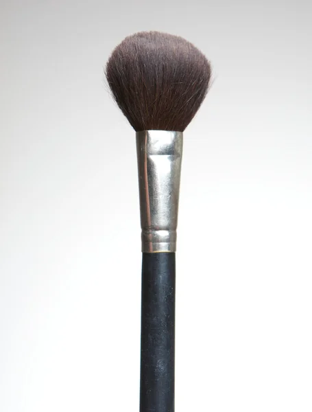 Gros plan maquillage brosse à poudre — Photo