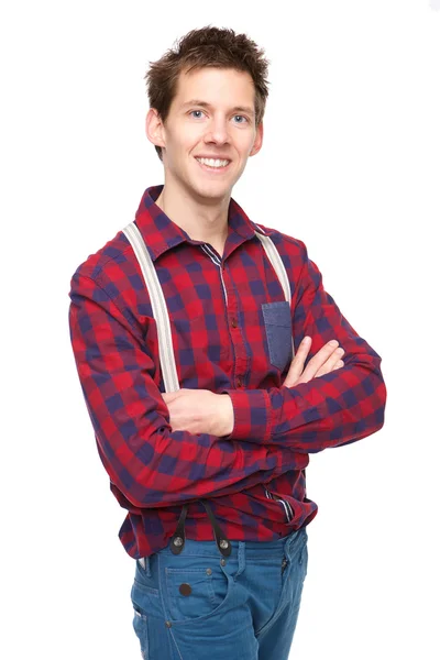 Casual young man smiling — Stock Photo, Image