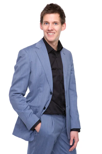 Portrait of a smiling young business man — Stock Photo, Image