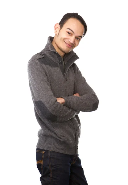 Young asian man posing with arms crossed — Stock Photo, Image