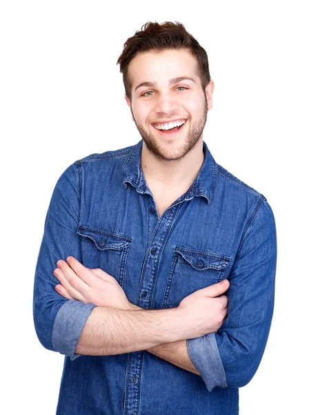 Retrato de un joven feliz —  Fotos de Stock