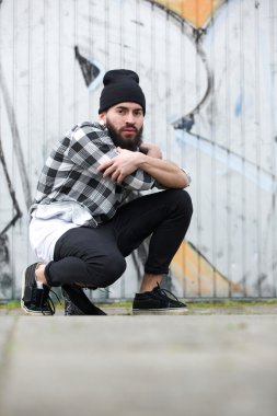 grafiti tarafından kentsel adam