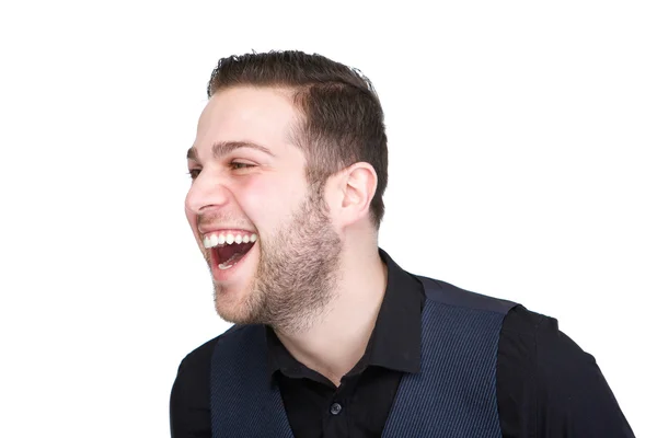 Handsome young man laughing — Stock Photo, Image