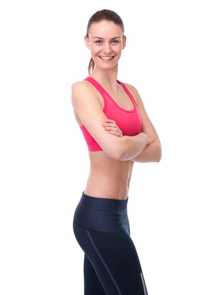 Healthy young woman smiling — Stock Photo, Image