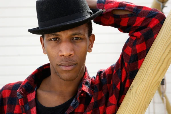 Young man with serious expression — Stock Photo, Image