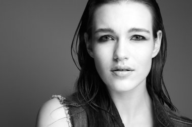 bir kadın manken Güzellik Portresi