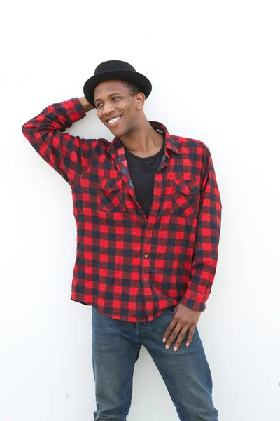 Cool young man standing outdoors — Stock Photo, Image