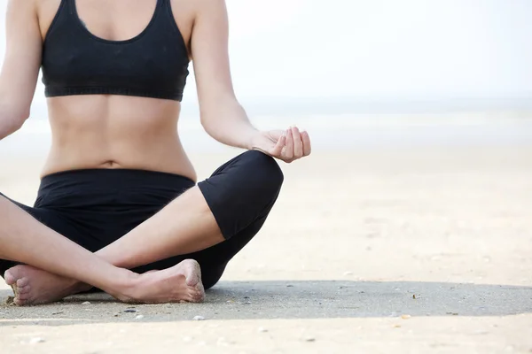 Yoga lotus position — Stock Photo, Image