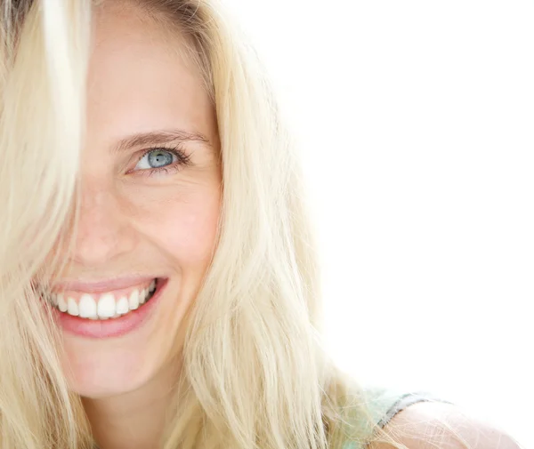 Smiling blond woman — Stock Photo, Image