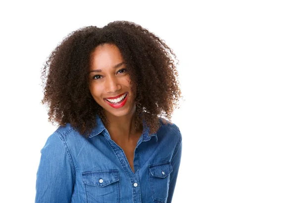 Cute young woman laughing — Stock Photo, Image