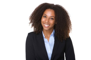kendinden emin bir Afro-Amerikan iş kadını 