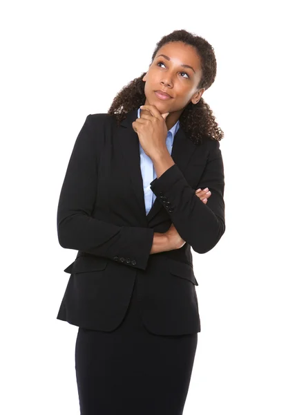 Serious business woman thinking — Stock Photo, Image