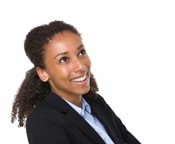 Retrato de cerca de una mujer de negocios sonriente —  Fotos de Stock