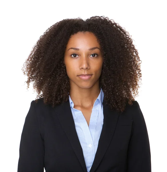 Close up portrait of a black business woman — Stock Photo, Image