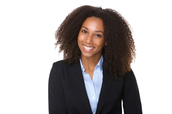 Selvsikker afrikansk amerikansk forretningskvinde - Stock-foto