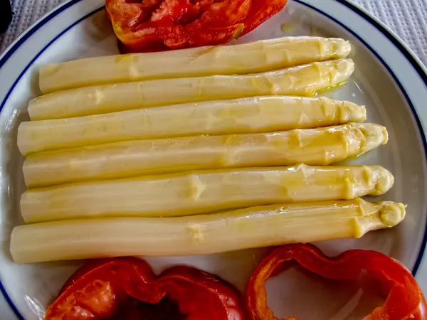 Asparagus dish — Stock Photo, Image