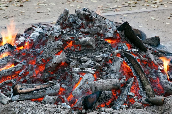 Detalj av en kolteckning — Stockfoto