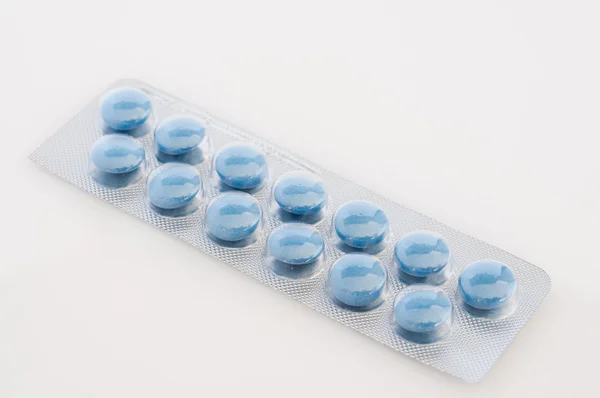 Blue pills — Stock Photo, Image