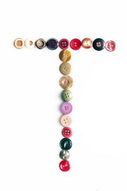 Alfabe harf düğmeleri kurdu