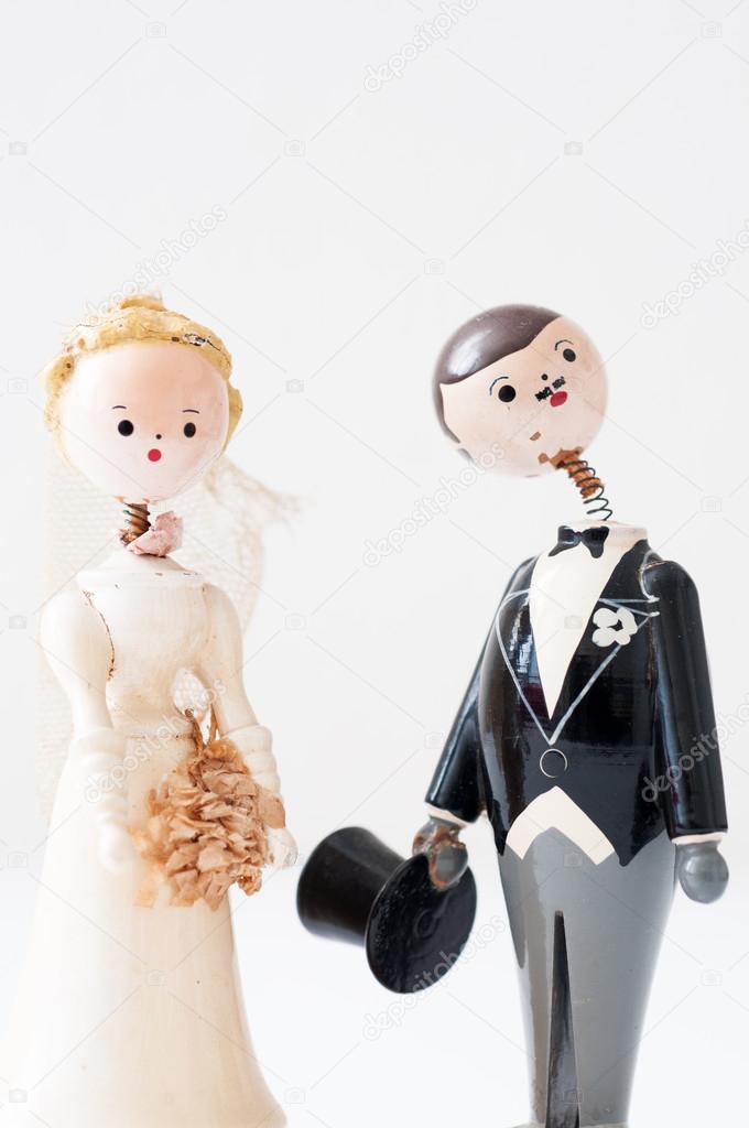 Old wedding dolls