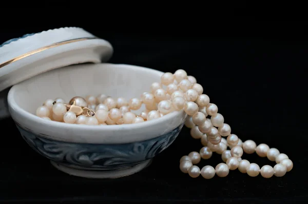 Boîte à bijoux en porcelaine — Photo