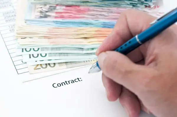 Contract document — Stockfoto